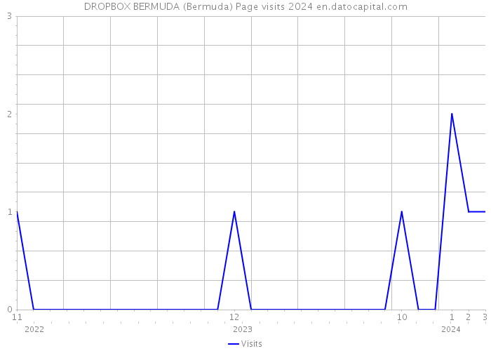 DROPBOX BERMUDA (Bermuda) Page visits 2024 