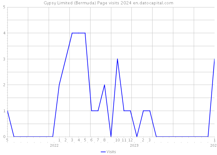 Gypsy Limited (Bermuda) Page visits 2024 