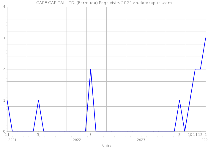 CAPE CAPITAL LTD. (Bermuda) Page visits 2024 