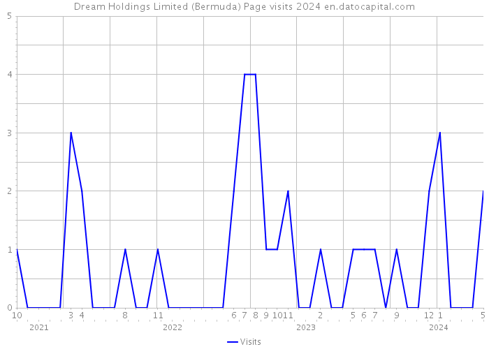 Dream Holdings Limited (Bermuda) Page visits 2024 