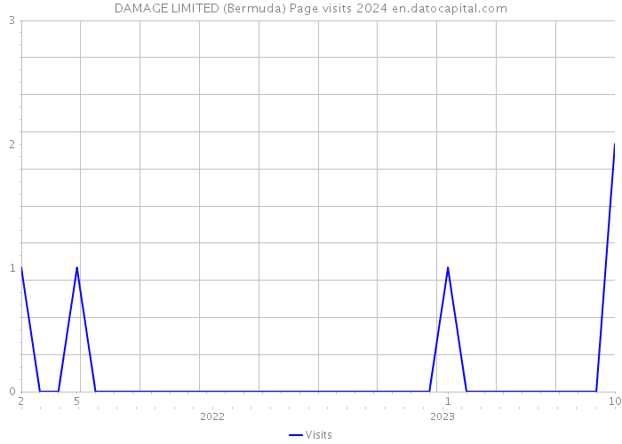 DAMAGE LIMITED (Bermuda) Page visits 2024 
