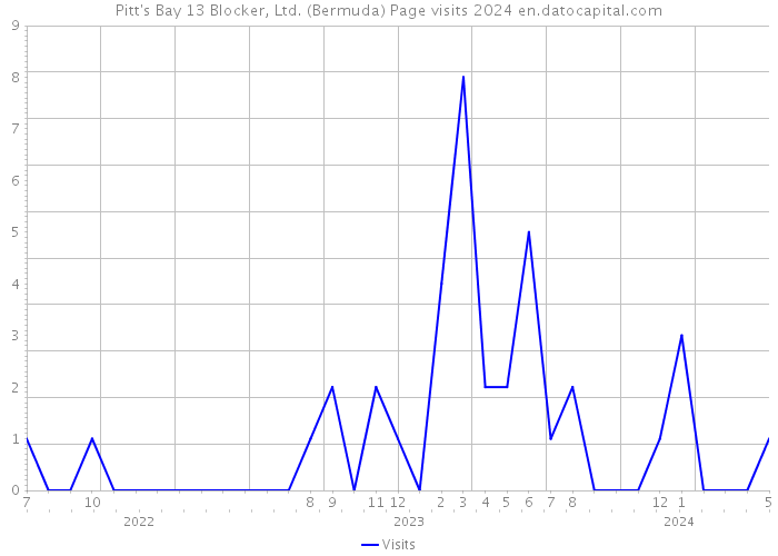 Pitt's Bay 13 Blocker, Ltd. (Bermuda) Page visits 2024 