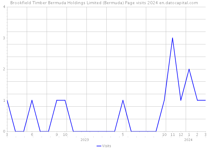 Brookfield Timber Bermuda Holdings Limited (Bermuda) Page visits 2024 