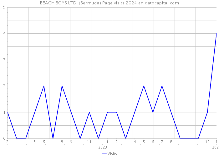 BEACH BOYS LTD. (Bermuda) Page visits 2024 