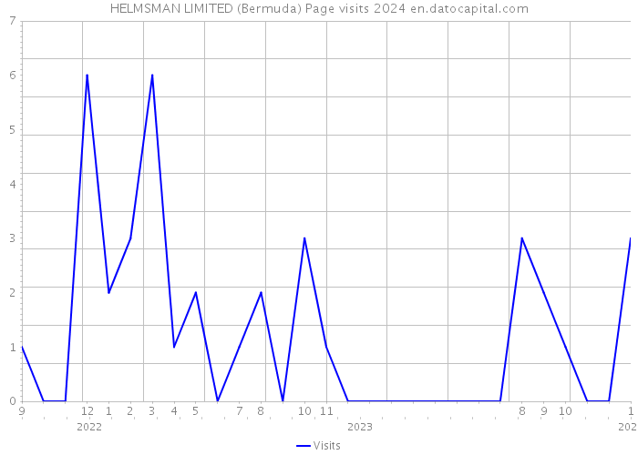 HELMSMAN LIMITED (Bermuda) Page visits 2024 