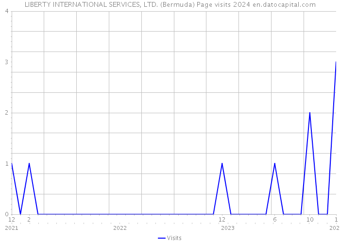 LIBERTY INTERNATIONAL SERVICES, LTD. (Bermuda) Page visits 2024 