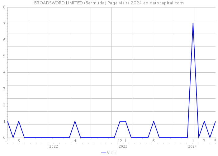 BROADSWORD LIMITED (Bermuda) Page visits 2024 