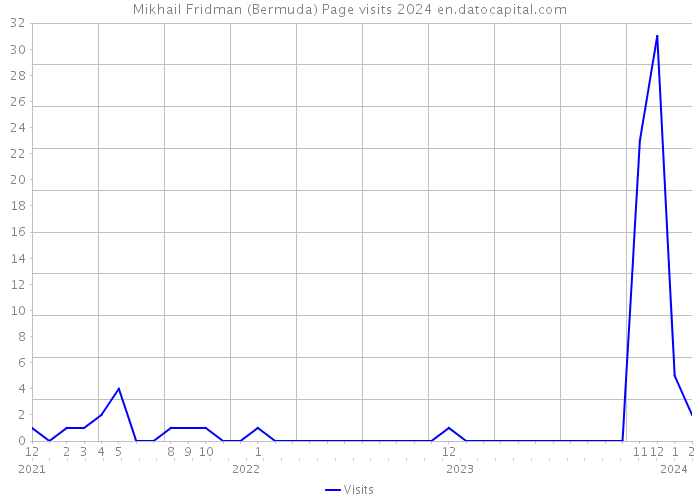 Mikhail Fridman (Bermuda) Page visits 2024 