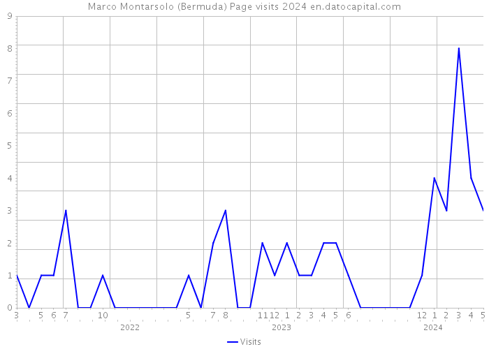 Marco Montarsolo (Bermuda) Page visits 2024 