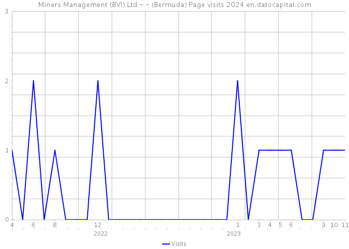 Miners Management (BVI) Ltd - - (Bermuda) Page visits 2024 