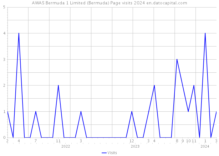 AWAS Bermuda 1 Limited (Bermuda) Page visits 2024 