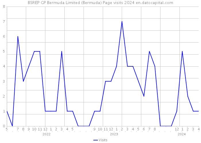 BSREP GP Bermuda Limited (Bermuda) Page visits 2024 