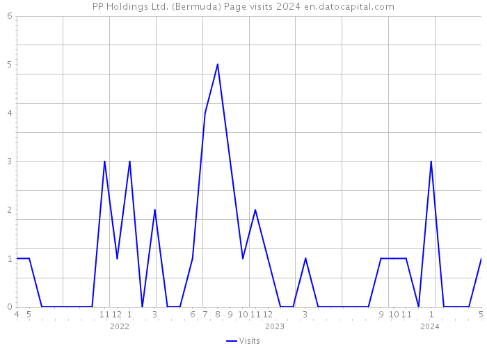PP Holdings Ltd. (Bermuda) Page visits 2024 