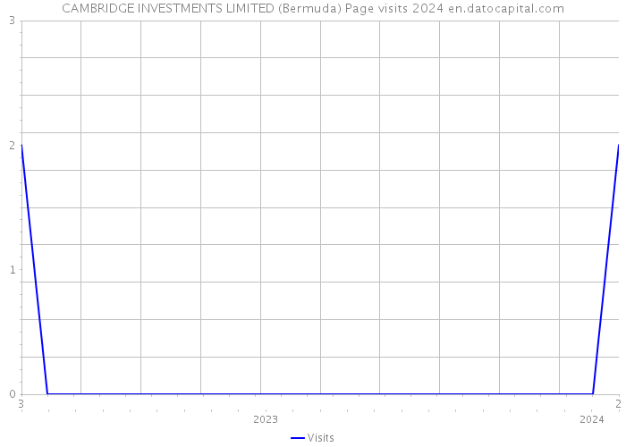 CAMBRIDGE INVESTMENTS LIMITED (Bermuda) Page visits 2024 