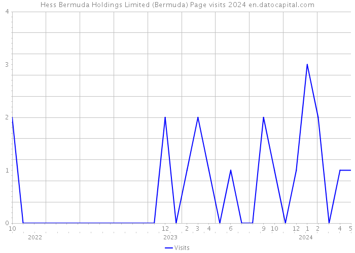 Hess Bermuda Holdings Limited (Bermuda) Page visits 2024 