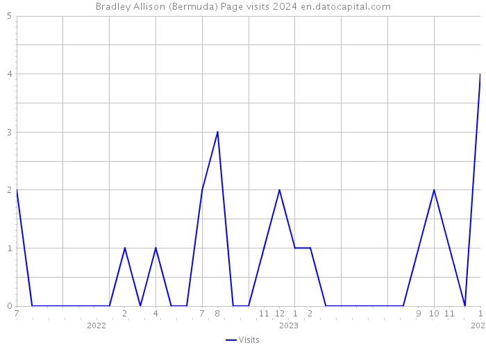 Bradley Allison (Bermuda) Page visits 2024 