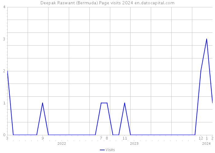 Deepak Raswant (Bermuda) Page visits 2024 