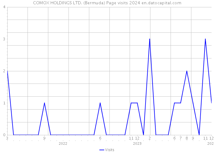 COMOX HOLDINGS LTD. (Bermuda) Page visits 2024 