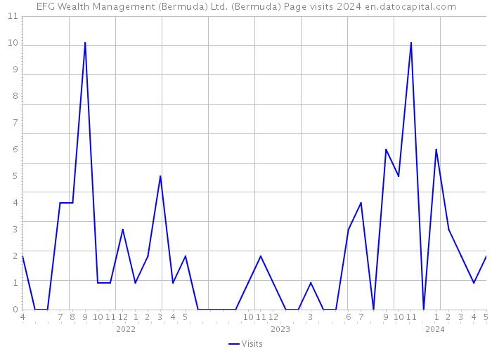 EFG Wealth Management (Bermuda) Ltd. (Bermuda) Page visits 2024 