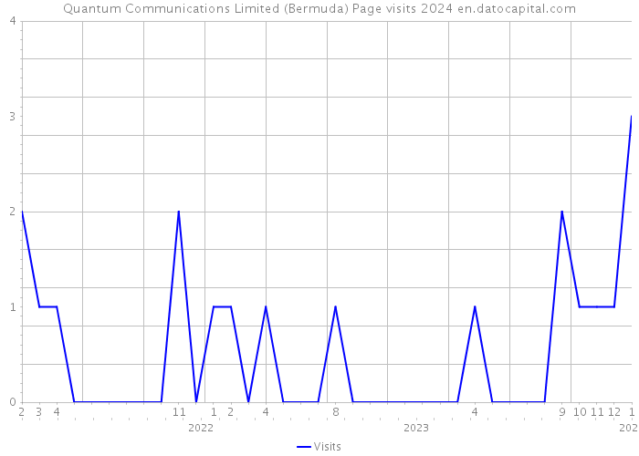 Quantum Communications Limited (Bermuda) Page visits 2024 