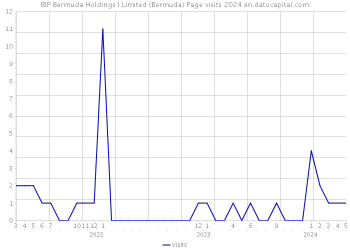 BIP Bermuda Holdings I Limited (Bermuda) Page visits 2024 
