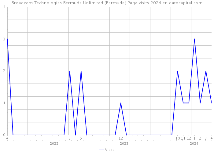 Broadcom Technologies Bermuda Unlimited (Bermuda) Page visits 2024 