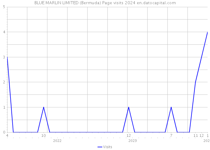 BLUE MARLIN LIMITED (Bermuda) Page visits 2024 