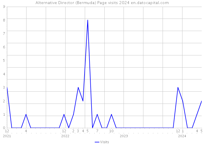 Alternative Director (Bermuda) Page visits 2024 