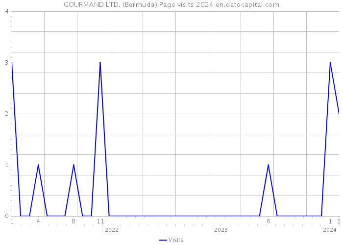 GOURMAND LTD. (Bermuda) Page visits 2024 