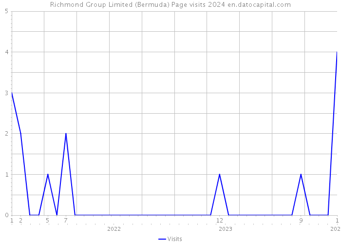 Richmond Group Limited (Bermuda) Page visits 2024 