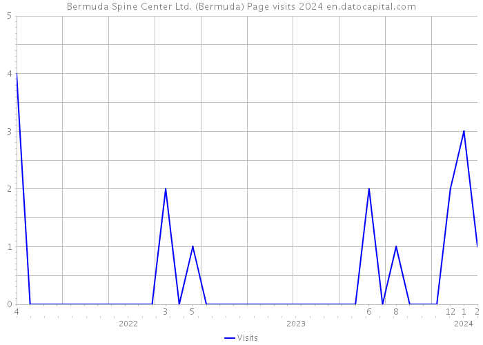 Bermuda Spine Center Ltd. (Bermuda) Page visits 2024 