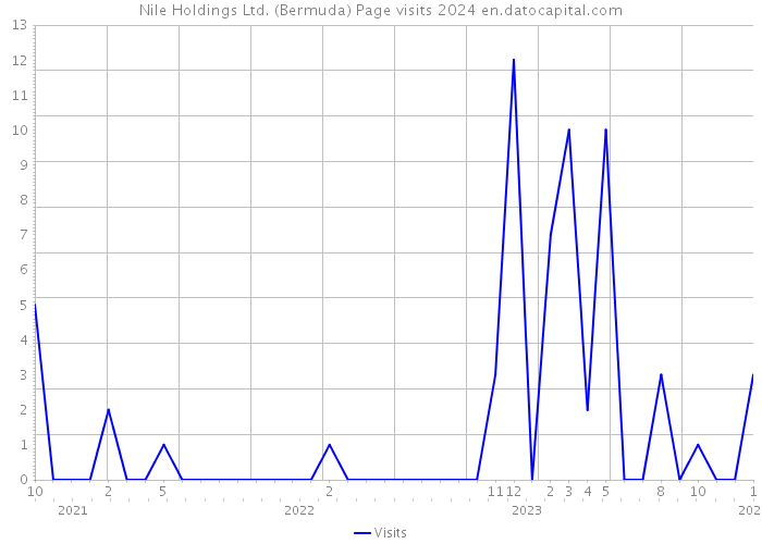 Nile Holdings Ltd. (Bermuda) Page visits 2024 