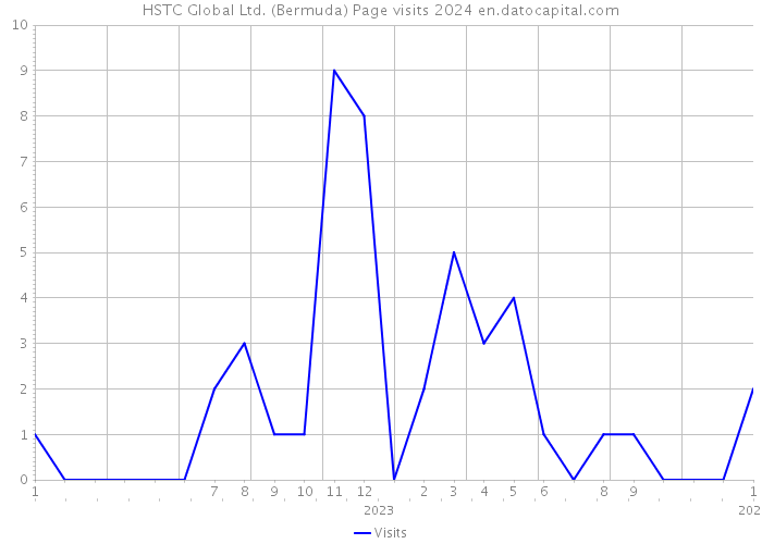 HSTC Global Ltd. (Bermuda) Page visits 2024 