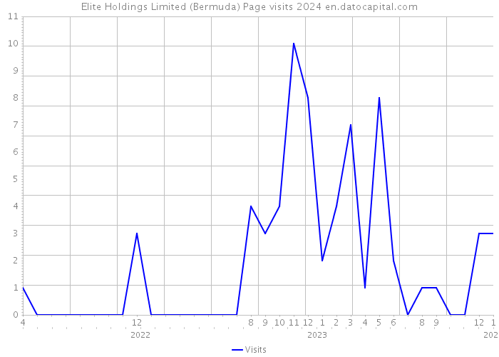 Elite Holdings Limited (Bermuda) Page visits 2024 