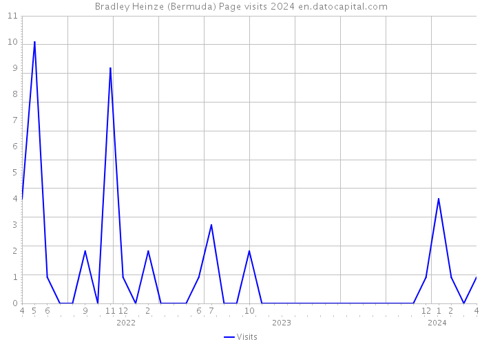 Bradley Heinze (Bermuda) Page visits 2024 