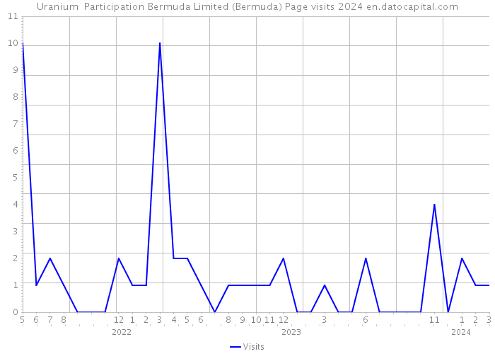 Uranium Participation Bermuda Limited (Bermuda) Page visits 2024 