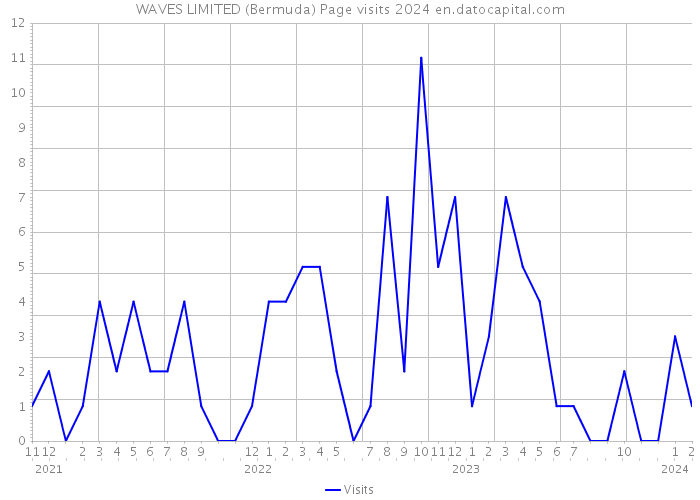 WAVES LIMITED (Bermuda) Page visits 2024 