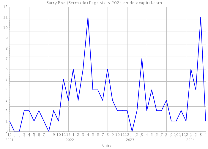 Barry Roe (Bermuda) Page visits 2024 