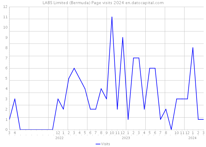 LABS Limited (Bermuda) Page visits 2024 
