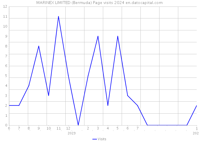 MARINEX LIMITED (Bermuda) Page visits 2024 