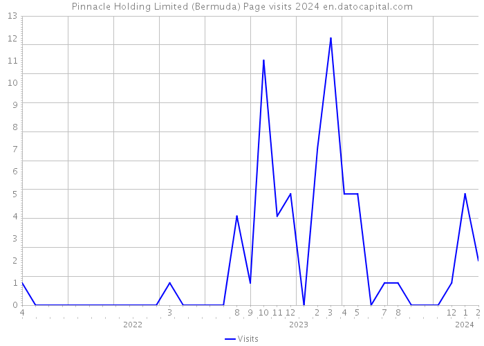 Pinnacle Holding Limited (Bermuda) Page visits 2024 
