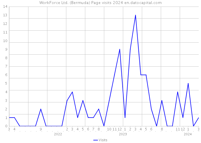 WorkForce Ltd. (Bermuda) Page visits 2024 