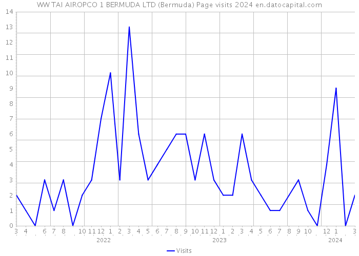 WW TAI AIROPCO 1 BERMUDA LTD (Bermuda) Page visits 2024 