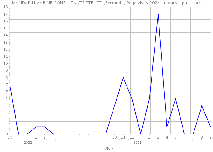 MANDARIN MARINE CONSULTANTS PTE LTD (Bermuda) Page visits 2024 