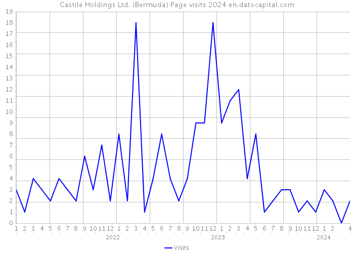 Castile Holdings Ltd. (Bermuda) Page visits 2024 