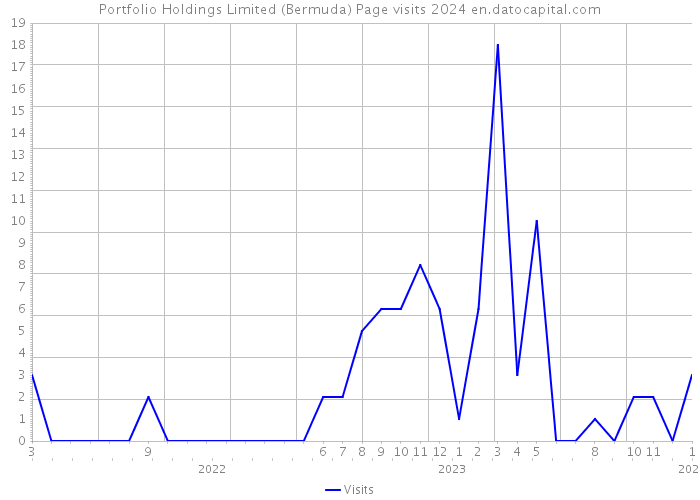 Portfolio Holdings Limited (Bermuda) Page visits 2024 