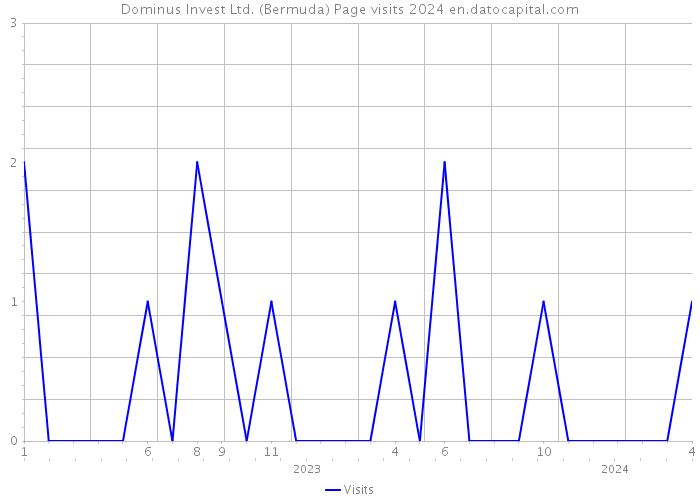 Dominus Invest Ltd. (Bermuda) Page visits 2024 