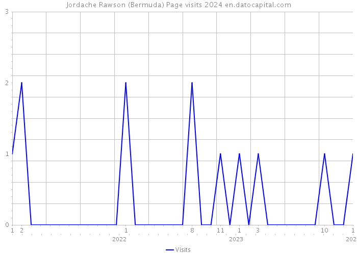 Jordache Rawson (Bermuda) Page visits 2024 