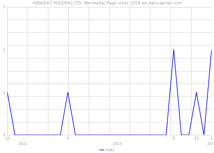 AMJADAZ HOLDING LTD. (Bermuda) Page visits 2024 
