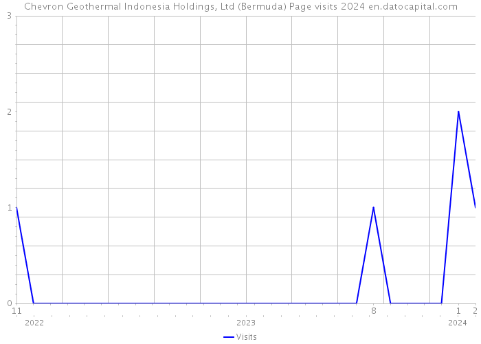 Chevron Geothermal Indonesia Holdings, Ltd (Bermuda) Page visits 2024 